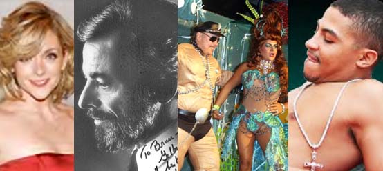 Jane Krakowski courtesy of FIPAP, merman & mermaid by Bruce-Michael Gelbert, Stephen Sondheim courtesy of Bruce-Michael Gelbert, TigerTyson courtesy of Tigertyson.com