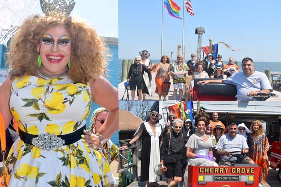 Queen Davida joins the House Blessing, House Blessing assembles, Blessing the Dock - photos by Bruce-Michael Gelbert