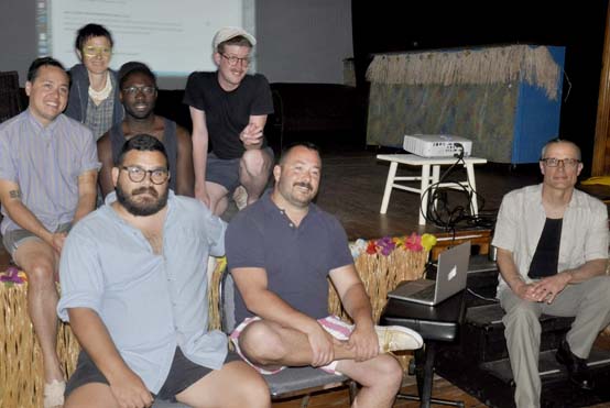 front row (left to right): FIAR co-founders Evan Garza & Chris Bogia & 2013 residents Grey Dey back row (left to right): & Chris E. Vargas, Laurel Sparks, Paul Mpagi Sepuya & Baker Overstreet - photo by Bruce-Michael Gelbert