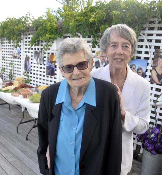 Jan& Edrie at their 60th anniversary party 6-15-19, photo by Bruce-Michael Gelbert